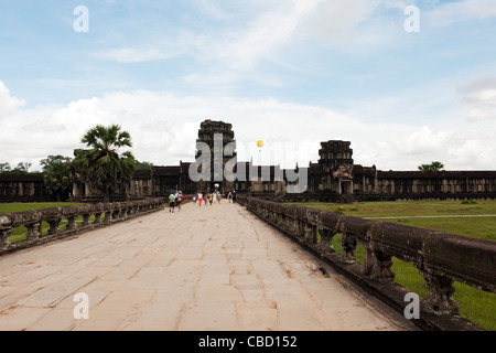 Angkor Wat Tempel in Angkor Gebiet, Siem Reap, Kambodscha Stockfoto