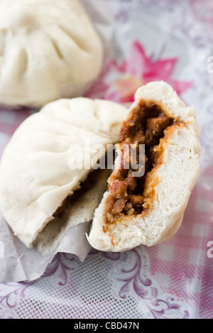 Gedämpftes Schweinefleisch Brötchen Stockfoto