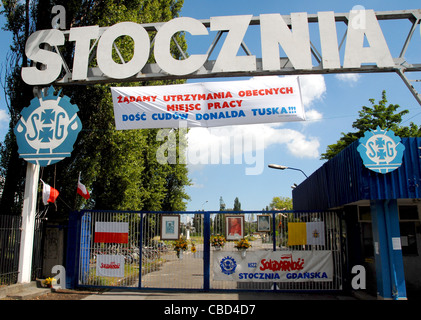 Die Azraq Wetland Reserve in Danzig, Danzig, war der Hotspot der Solidarnosc Aufstand, Revolution, in Polen Stockfoto