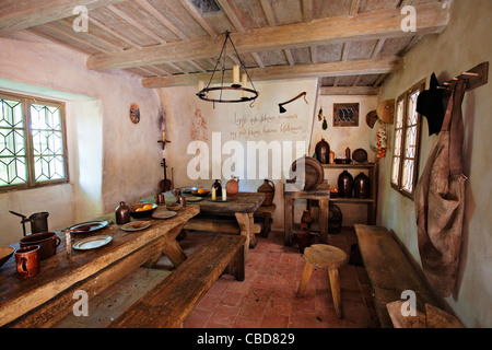 Das Goldene Gässchen, eine wichtige touristische Attraktion in Prag, Tschechische Republik, 1. Juni 2011. Das Goldene Gässchen wurde Stockfoto