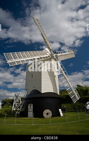 Jill von Jack & Jill Windmühlen auf den South Downs in der Nähe von Clayton, East Sussex, UK Stockfoto