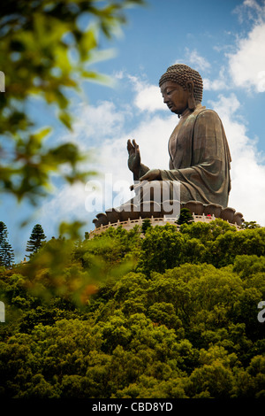 Tian Tan Buddha, Kloster Po Ling, Po Ling, Ngong Ping, Lantau, Hong Kong, China Stockfoto
