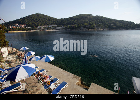 UVALA LAPAD Adria & MALA PETKA UVALA LAPAD DUBROVNIK Kroatien 8. Oktober 2011 Stockfoto