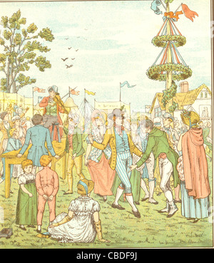 Illustration aus der Maibaum des Künstlers E Casella Stockfoto