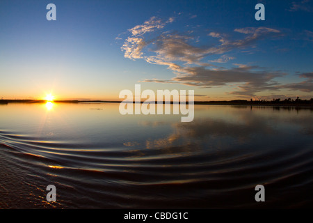 Eine magische Morgen auf dem Amazonas. Stockfoto