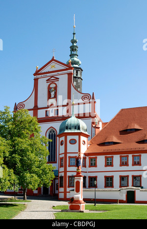 Nonne Zisterzienser Kloster St. Marienstern in Panschwitz-Kuckau in der Nähe von Bautzen in der Oberlausitz. Stockfoto