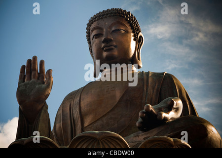 Tian Tan Buddha, Kloster Po Ling, Po Ling, Ngong Ping, Lantau, Hong Kong, China Stockfoto