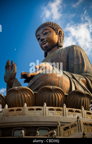 Tian Tan Buddha, Kloster Po Ling, Po Ling, Ngong Ping, Lantau, Hong Kong, China Stockfoto