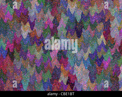 Abstrakte bunte Textil fließende Muster ornamentalen Hintergrund Stockfoto