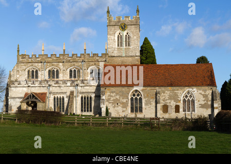 St.-Peter Kirche in Wootten Wawen sagte die älteste in Warwickshire Stockfoto