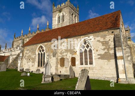 St.-Peter Kirche in Wootten Wawen sagte die älteste in Warwickshire Stockfoto