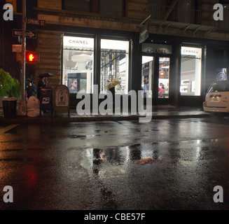 Der Chanel-Store in Soho in New York ist auf Mittwoch, 7. Dezember 2011 zu sehen. (© Richard B. Levine) Stockfoto