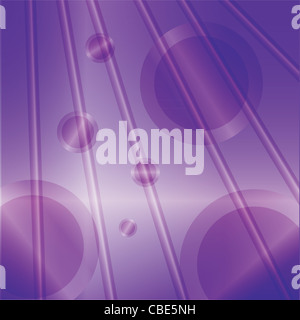 Lila fluoreszierende abstrakten Hintergrund mit Kreise und Linien Stockfoto