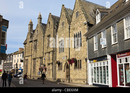 Viktorianische Münze Hall im Zentrum der Stadt. Die Princes Street, Truro, Cornwall, England, Großbritannien, Großbritannien Stockfoto