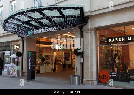 Wenig Southgate Einkaufszone, Bath, England Stockfoto