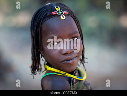 Angola Afrika Stamm Tribal Mädchen Mu Himba Kassette Stockfotografie ...