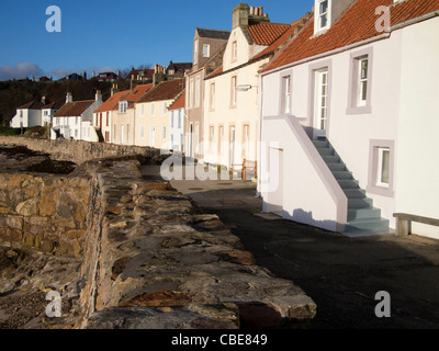 Häuser am Westufer des Sees, Pittenweem Stockfoto