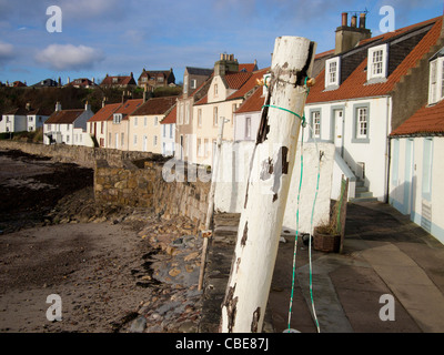 Häuser am Westufer des Sees, Pittenweem Stockfoto