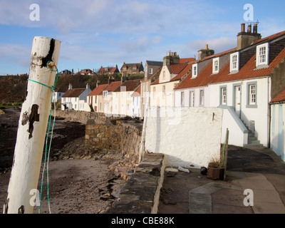 Häuser am Westufer des Sees, Pittenweem Stockfoto