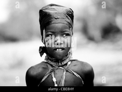 Mukubal Mädchen, Virie Bereich, Angola Stockfoto