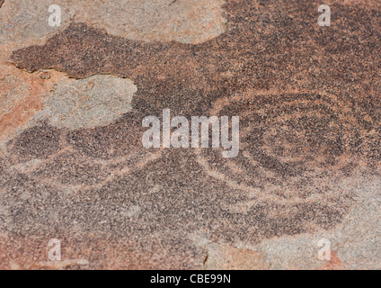 Gravuren In Tchitundo Hulo Hills, Angola Stockfoto