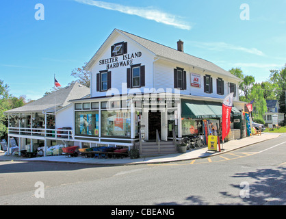 Baumarkt Shelter Island Heights Long Island NY Stockfoto