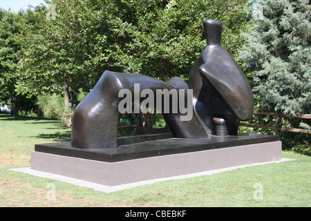 Henry Moore Skulpturen im Atlanta Botanical Garden Stockfoto