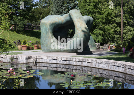 Henry Moore Skulpturen im Atlanta Botanical Garden Stockfoto