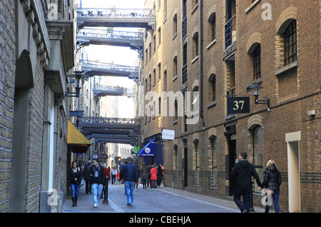 Der exklusiven Gegend von Shad Thames, Southwark, London, UK Stockfoto