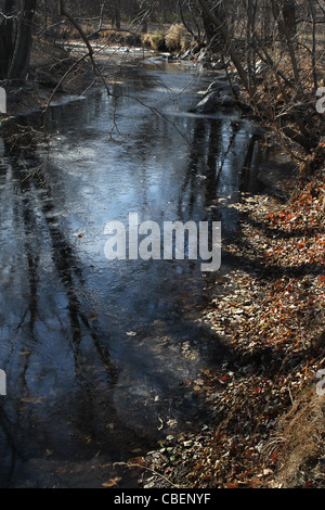 Minnehaha Creek in Minneapolis, Minnesota. Stockfoto