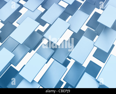 Abstrakte 3D-Hintergrund Quadrate Stockfoto