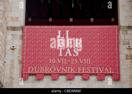 GRADSKI Zvonik bei Luza Square Grad Dubrovnik Altstadt Stockfoto