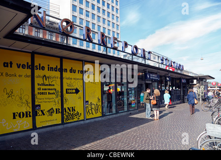 Bahnhof Nørreport, S-Bahn- und u-Bahnstation in zentralen Kopenhagen, Dänemark. Eine sehr geschäftige Station im Zentrum Stadt Stockfoto