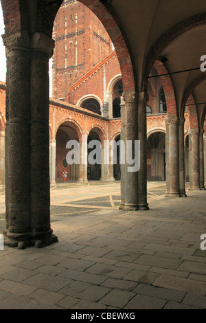 Italien, Lombardei, Mailand, Sant Ambrogio Basilika, Stockfoto