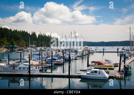 Deer Harbor Marina auf Orcas Island im Bundesstaat Washington, USA Stockfoto