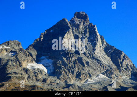 Italien, Alpen, Aostatal, Breuil-Cervinia, Matterhorn, Monte Cervino, Stockfoto