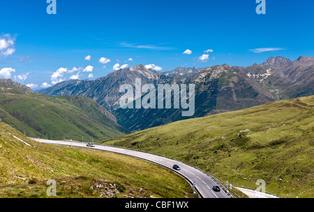 Die Pyrenäen in Andorra, Fürstentum zwischen Frankreich und Spanien, die von beiden Ländern regiert wird. Stockfoto
