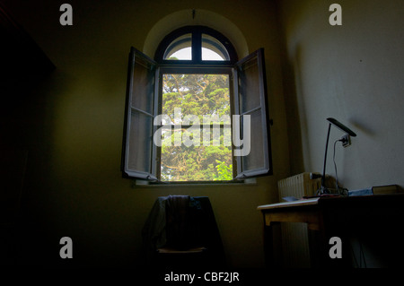 Ile Saint-Honore Kloster von Lerins Natur und Spiritualität ja wir Cannes, Zelle Rückzug in das Hotelteil der Abtei S Stockfoto