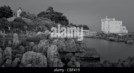 Insel Saint-Honore Kloster der Abtei von Lerins Natur und Spiritualität ja wir Cannes, das befestigte Kloster und die Stockfoto