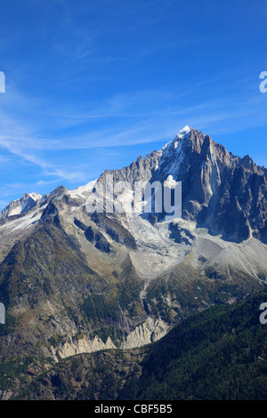 Frankreich, Alpen, Savoie, Chamonix, Aiguille Verte, Stockfoto