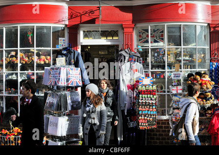 Vorderseite des Geschenk und Souvenir-Shop in Windsor Stockfoto