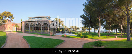 Der Pavillon der Montecristo Restaurant, HOTEL DU CASTELLET, 5 stud Relais und Schloss in der Provence 3001 Route des Hauts du ca Stockfoto