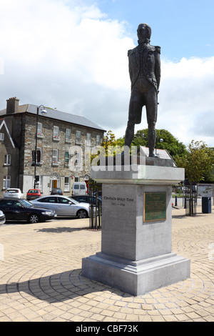 Statue von Theobald Wolfe Tone auf dem Hauptplatz in Bantry, County Cork, Irland Stockfoto