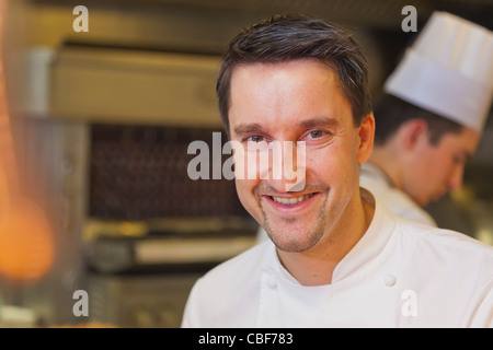 Porträt des Küchenchefs, Philippe Mille. , Mitglied der "Relais & Châteaux" Kette, Les Crayères ist die weltweit einzigartige Illustratio Stockfoto