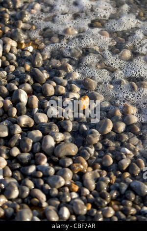 Abstrakte Strandszene deckt Stockfoto