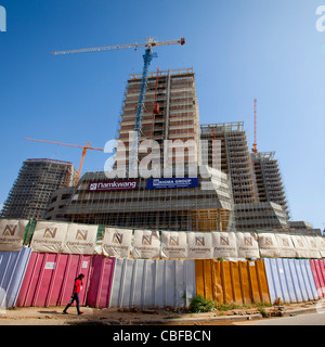 Chinesisch-Baustelle In Luanda, Angola Stockfoto