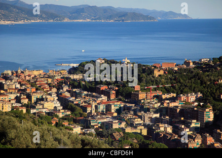 Italien, Ligurien, Santa Margherita Ligure, allgemeine Luftbild, Stockfoto