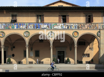 Italien, Toskana, Pistoia, Ospedale del Ceppo, Stockfoto