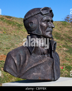 Battle of Britain Memorial Air Chief Marshal Sir Keith Park am Capel-le-Ferne Stockfoto