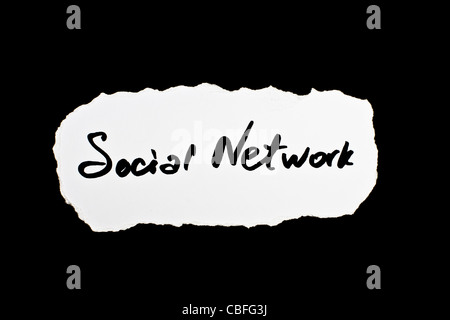 Die Worte "Social Network" Stockfoto